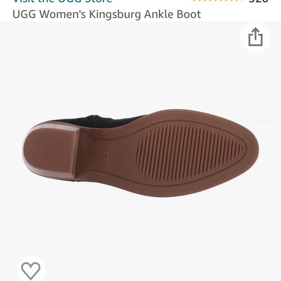 UGG womens Kingsburg Ankle boot black 6.5 - Picture 11 of 14